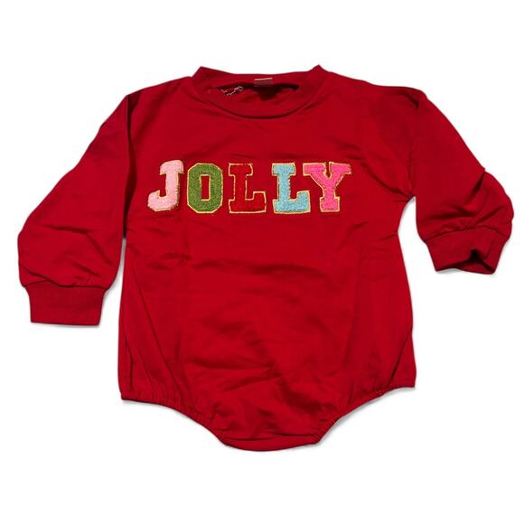 NWOT Jolly Chenille Letter Long Sleeve Onesie 12–18 Months - Picture 6 of 6